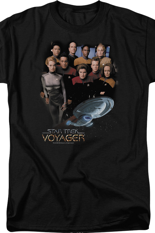 Cast Photo Star Trek Voyager T-Shirtmain product image