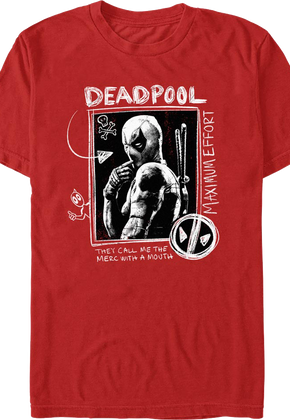 Chalkboard Deadpool T-Shirt