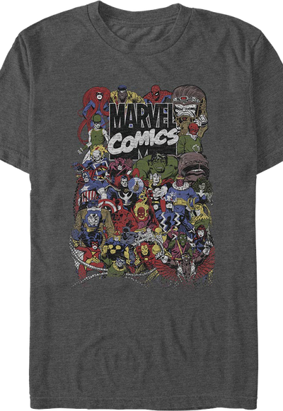 Character Collage Marvel Comics T-Shirt