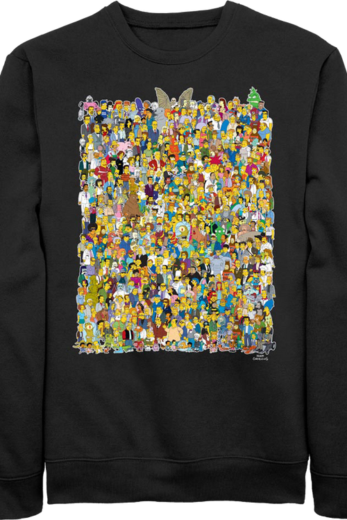 Characters Collage Simpsons Sweatshirtmain product image