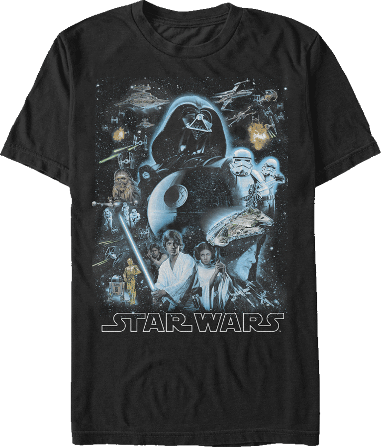 Characters Star Wars T-Shirt: Star Wars Mens T-Shirt