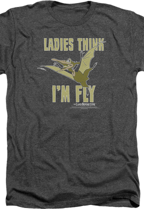 Charcoal Heather Ladies Think I'm Fly Land Before Time T-Shirt