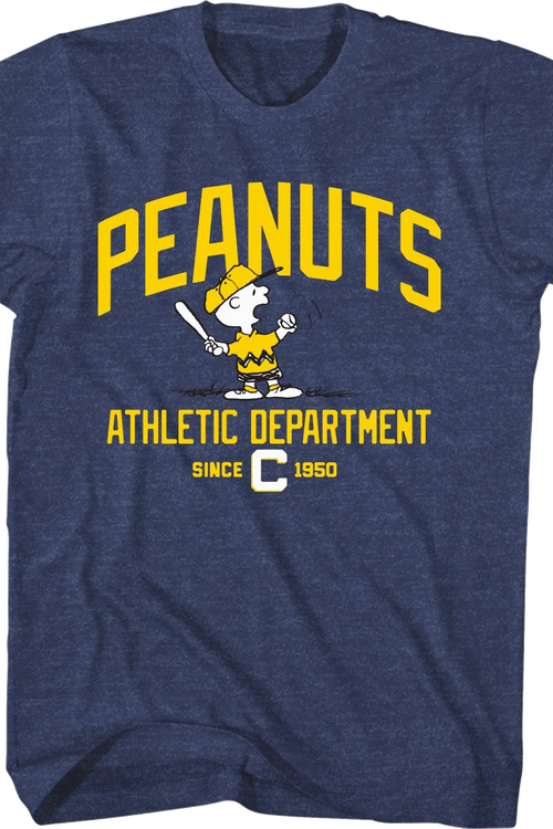 Charlie Brown Peanuts Athletic Department Since 1950 Peanuts T-Shirtmain product image