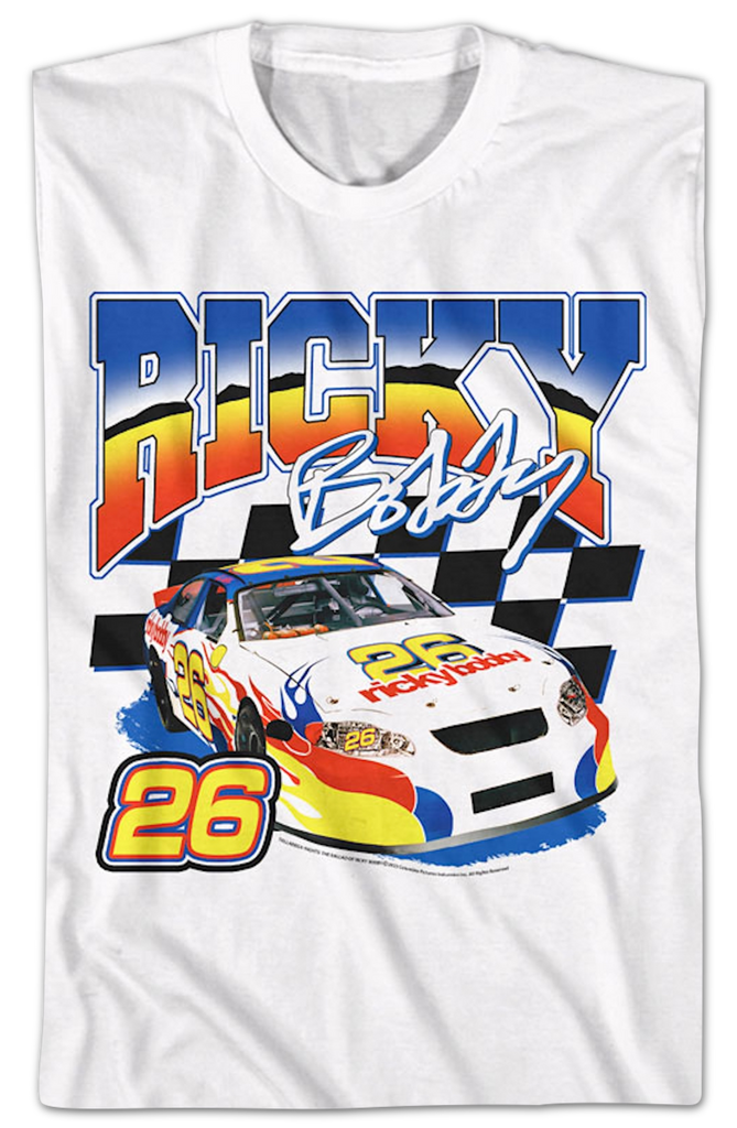 Checkered Flag Talladega Nights The Ballad Of Ricky Bobby T-Shirt