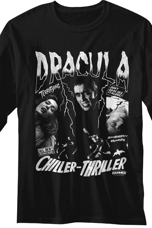 Chiller-Thriller Dracula Hammer Films Long Sleeve Shirtmain product image