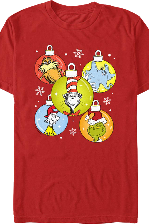 Christmas Ornaments Dr. Seuss T-Shirtmain product image