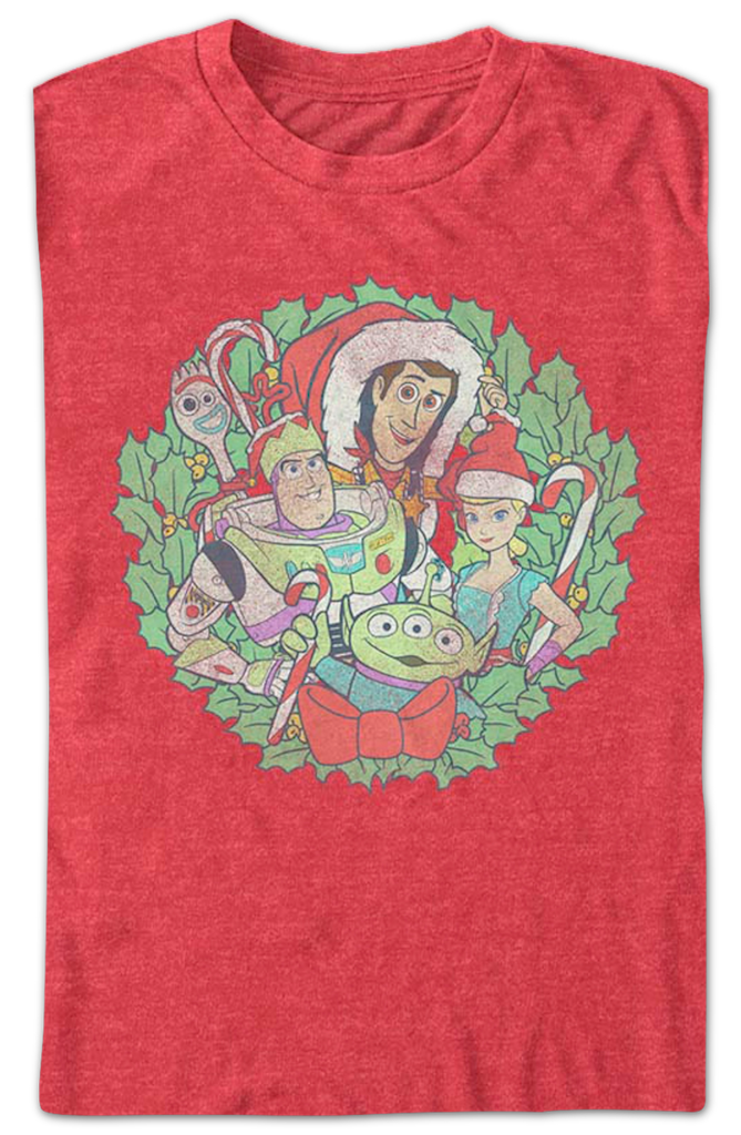 Christmas Wreath Toy Story T-Shirt