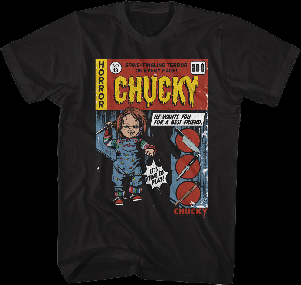 Chucky Comic Book Child's Play T-Shirt