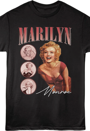 Circles Collage Marilyn Monroe T-Shirt