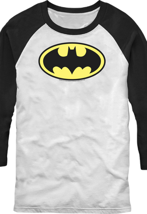 Classic Batman Logo DC Comics Raglan Baseball Shirt