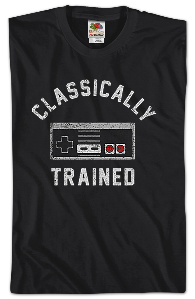 Classically Trained NES Controller Shirt: Nintendo Mens T-shirt