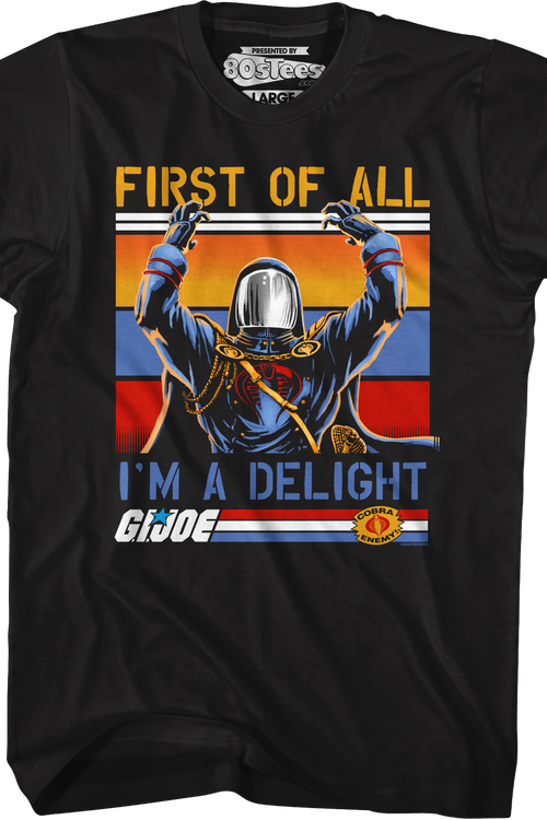 Cobra Commander I'm A Delight GI Joe T-Shirtmain product image