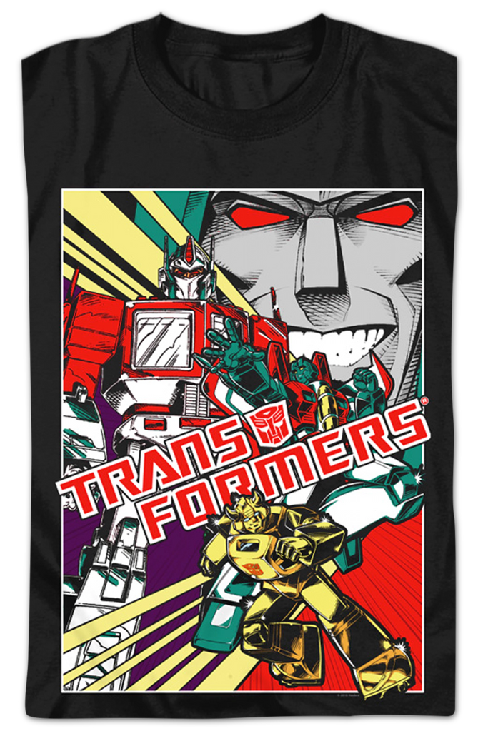 Comic Poster Transformers T Shirt 5115