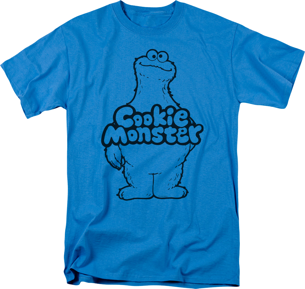 Cookie Monster Sketch Sesame Street T-Shirt