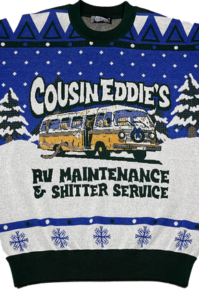 Cousin Eddie's RV Maintenance Christmas Vacation Knitted Sweater