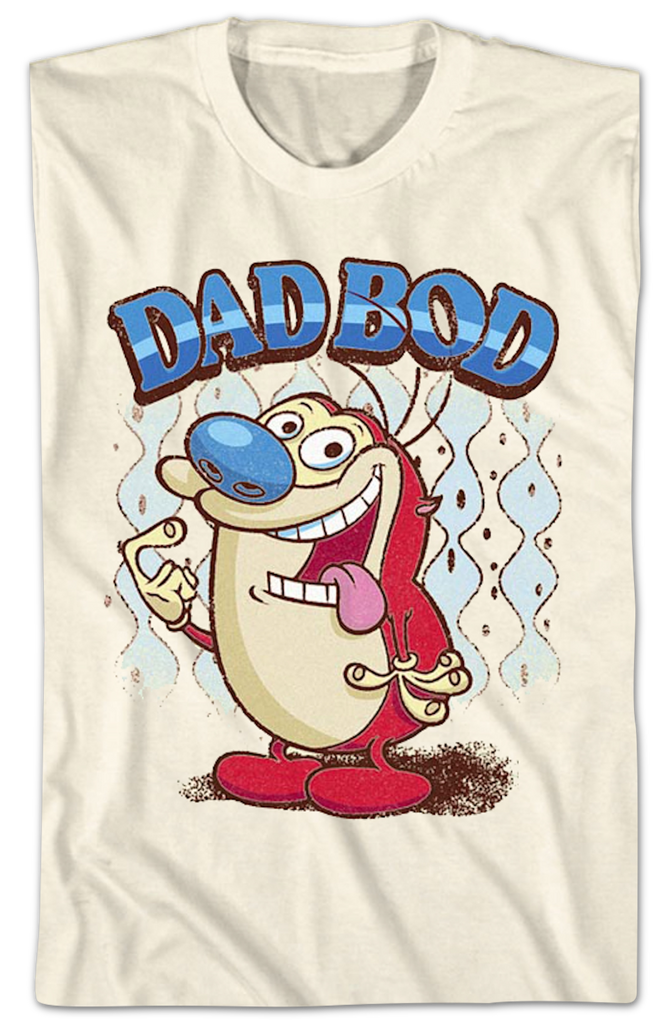 Dad Bod Ren and Stimpy T-Shirt