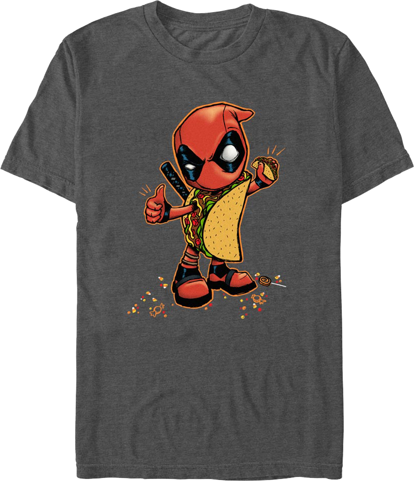 Deadpool Taco Costume Marvel Comics T-Shirt