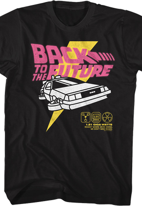 DeLorean Lightning Bolt Back To The Future T-Shirt