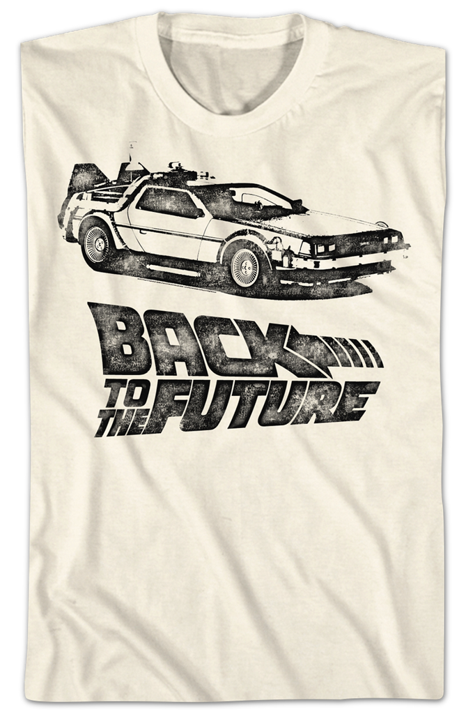 Delorean Sketch Back To The Future T Shirt 2756