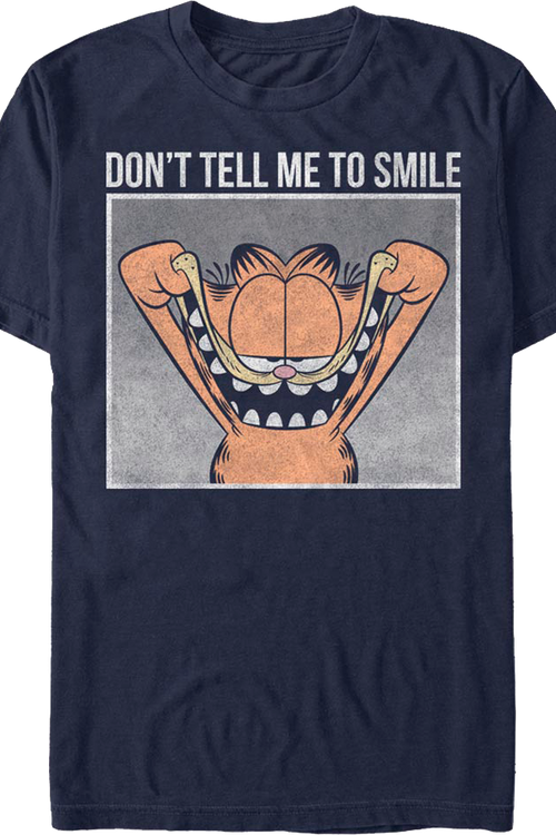 Don't Tell Me To Smile Garfield T-Shirtmain product image