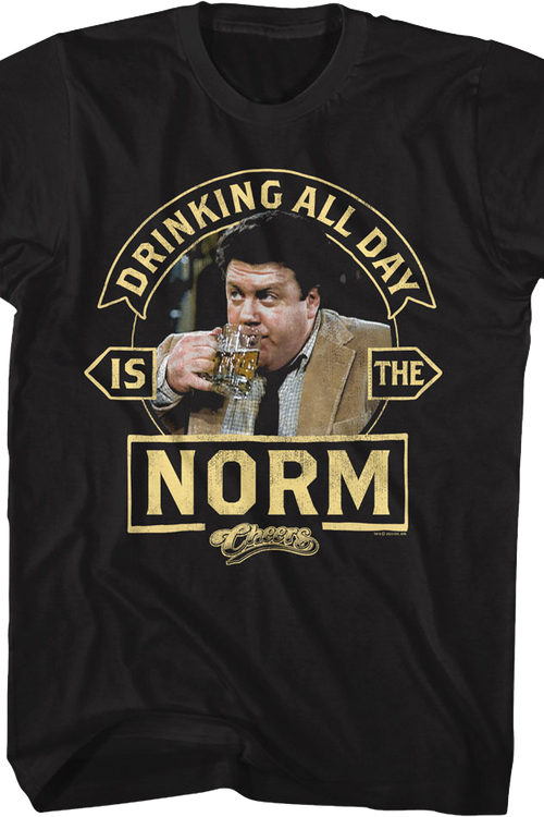 Vintage Drinking All Day Is The Norm Cheers T-Shirtmain product image