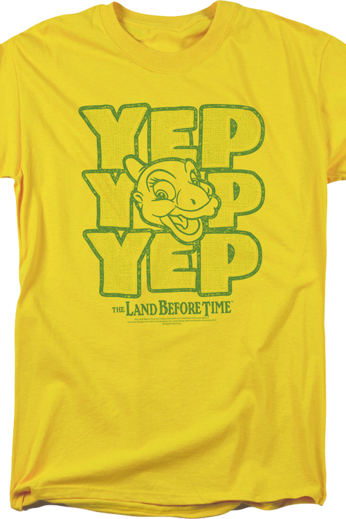 Ducky Yep Yep Yep Land Before Time T-Shirtmain product image