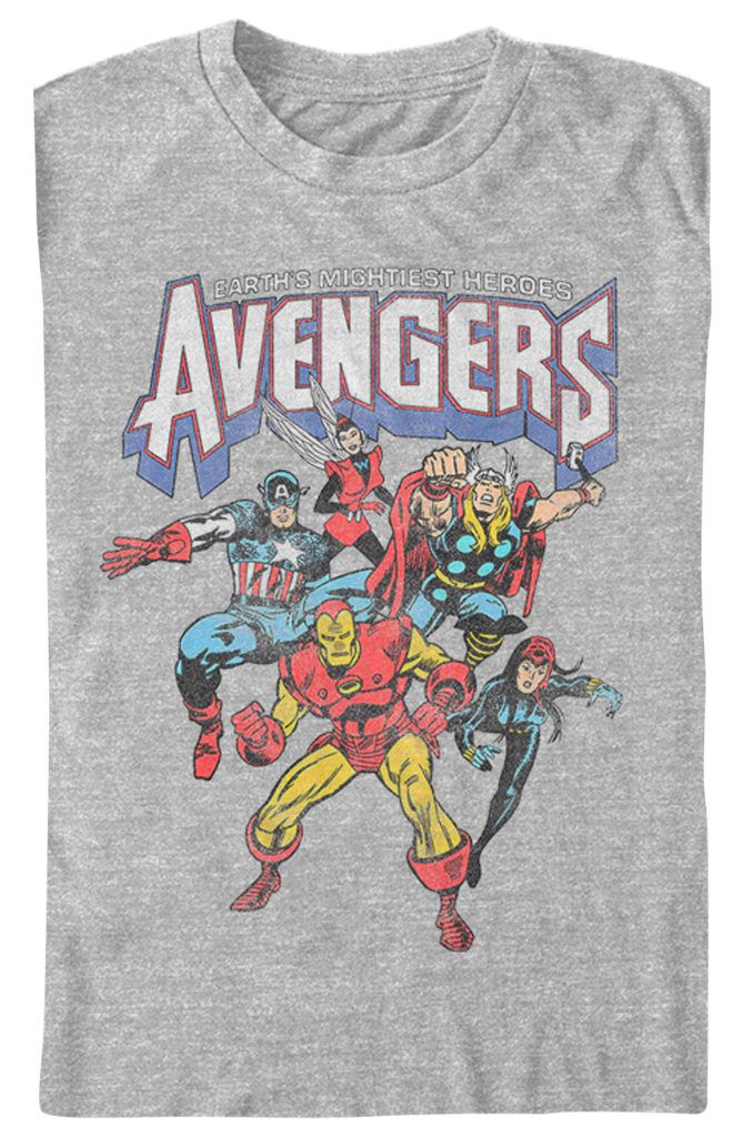 Earth's Mightiest Heroes Avengers Marvel Comics T-Shirt