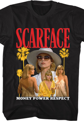 Elvira Hancock Money Power Respect Scarface T-Shirt