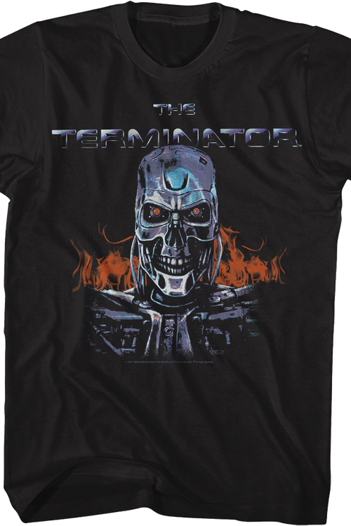 Endoskeleton Flames Terminator T-Shirtmain product image