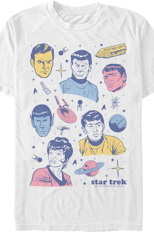 Enterprise Crew Collage Star Trek T-Shirtmain product image