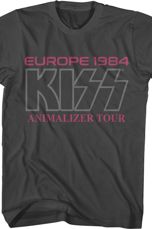 Front & Back Europe 1984 Animalizer Tour KISS T-Shirtmain product image