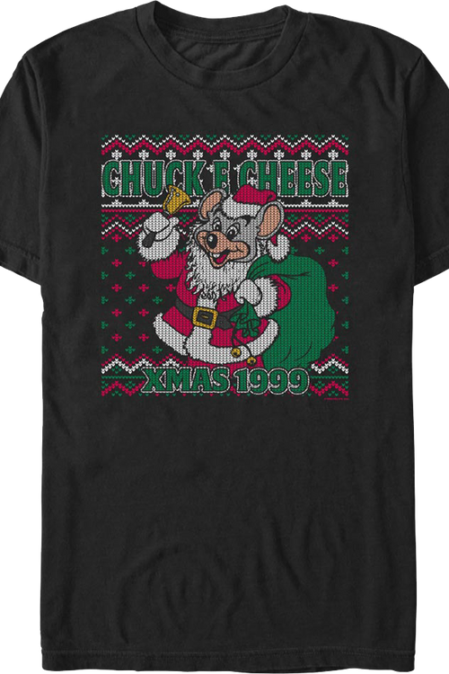 Faux Ugly Xmas 1999 Sweater Chuck E. Cheese T-Shirtmain product image