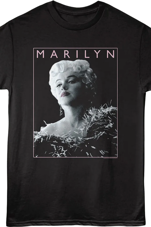 Feathered Dress Marilyn Monroe T-Shirtmain product image