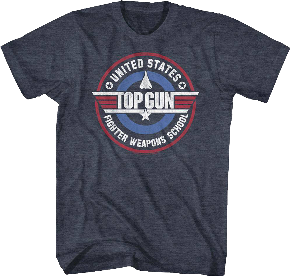 T-Shirt School Top Gun Weapons Fighter