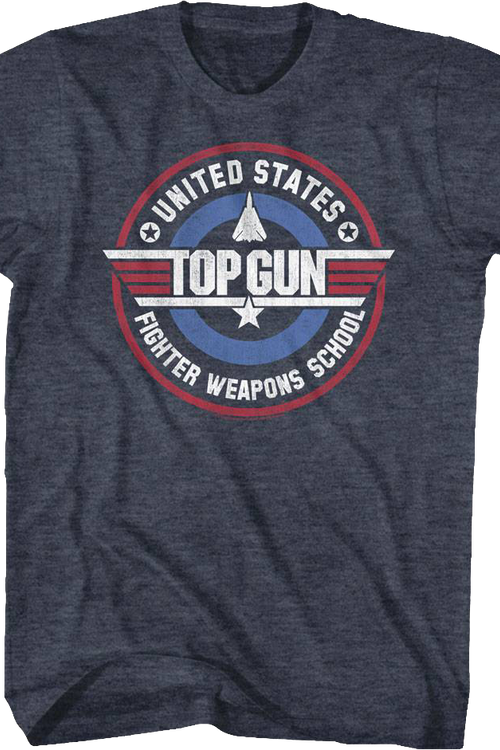 School Top T-Shirt Gun Fighter Weapons