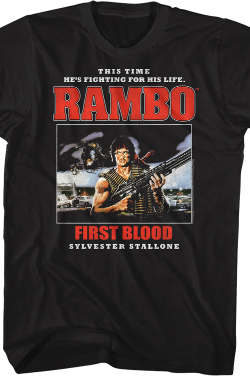 First Blood This Time He's Fighting For His Life Rambo T-Shirtmain product image