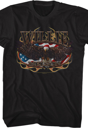 Flag & Eagle Willie Nelson T-Shirt