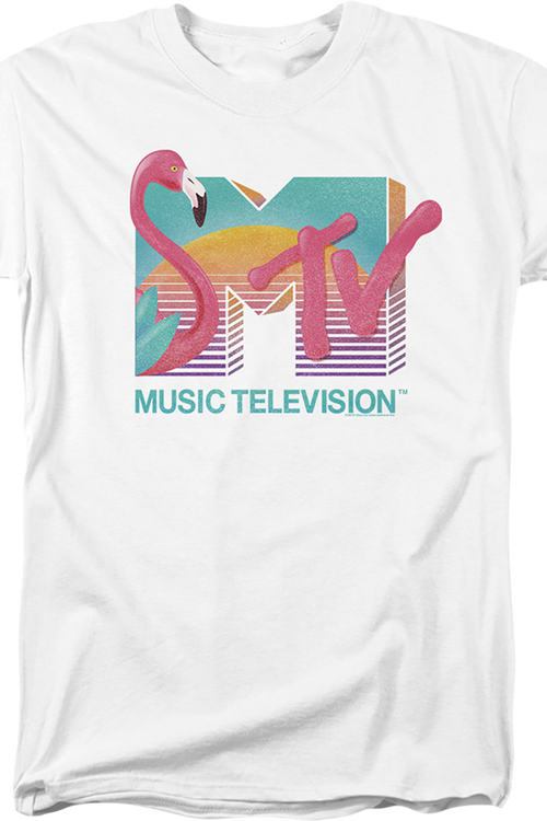 Flamingo Sunset Logo MTV T-Shirtmain product image