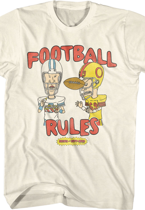 Football Rules Beavis And Butt-Head T-Shirt