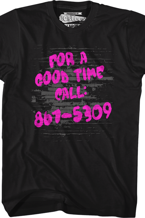 For A Good Time Call 867-5309 T-Shirtmain product image