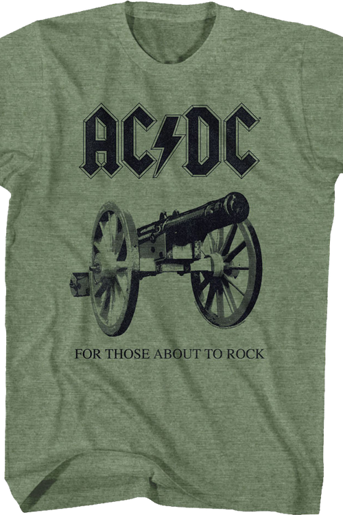 For Those About To Rock We Salute You Cannon ACDC Shirtmain product image