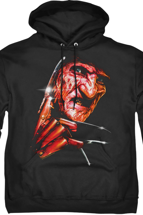 Freddy Close-Up Nightmare On Elm Street Hoodiemain product image