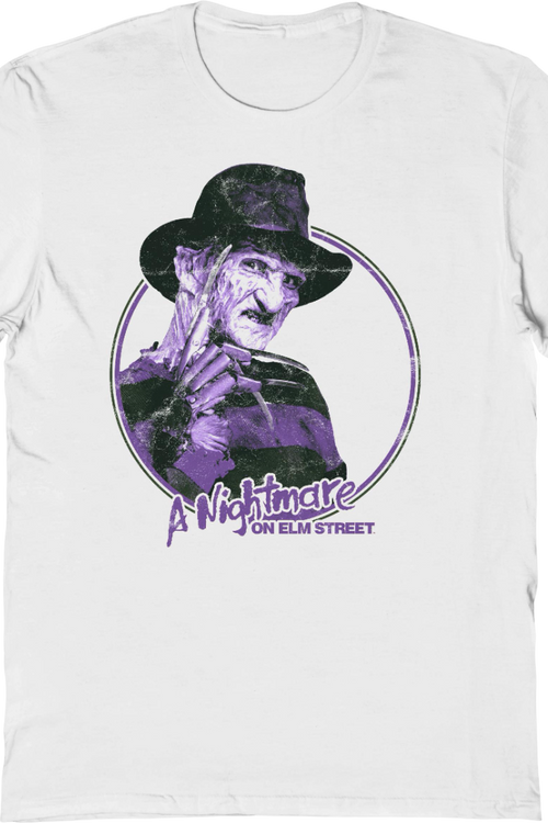 Freddy Krueger Retro Circle Nightmare On Elm Street T-Shirtmain product image