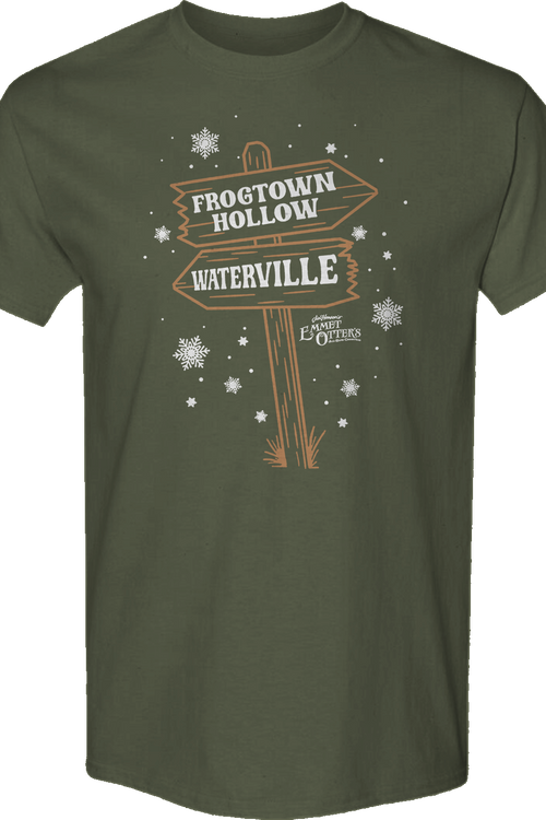 Frogtown Hollow & Waterville Signs Emmet Otter T-Shirtmain product image