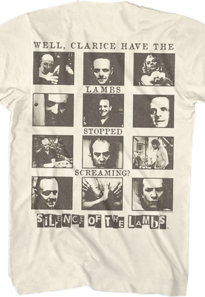 Front & Back Collage Silence of the Lambs T-Shirt