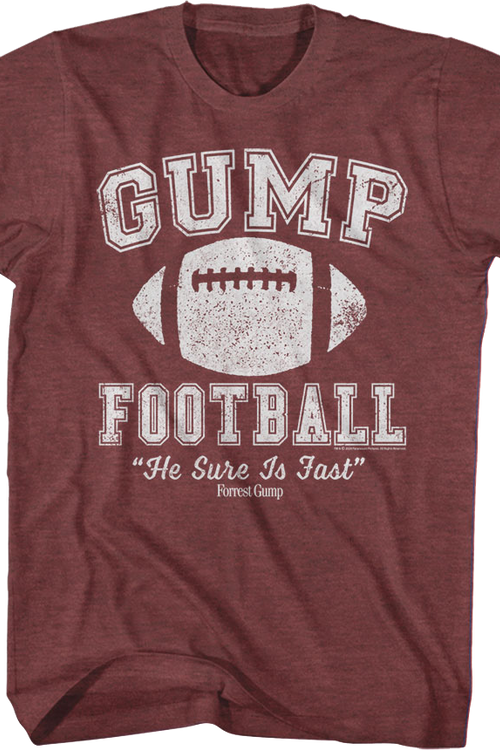 Front & Back Football Jersey Forrest Gump T-Shirtmain product image