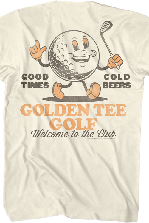 Front & Back Good Times Cold Beers Golden Tee Golf T-Shirtmain product image