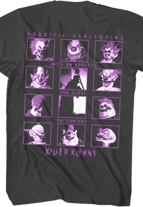 Front & Back Close Encounters Killer Klowns From Outer Space T-Shirt