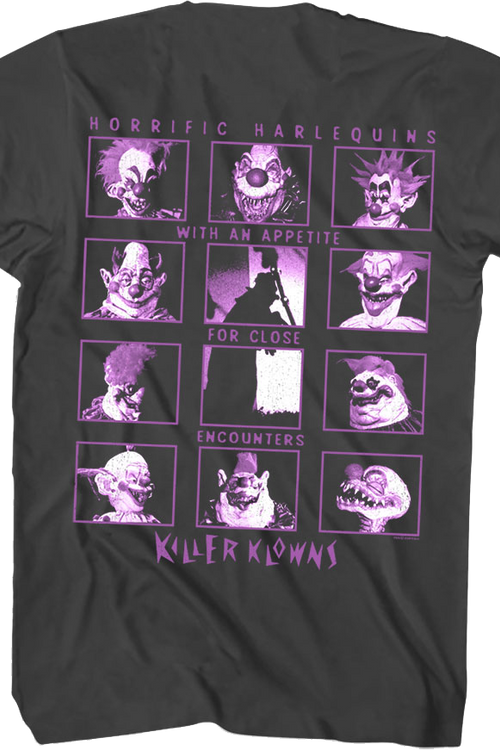 Front & Back Close Encounters Killer Klowns From Outer Space T-Shirtmain product image