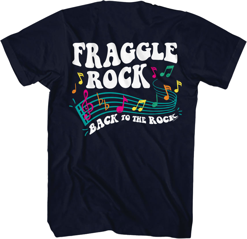 Front & Back Music Notes Fraggle Rock T-Shirt